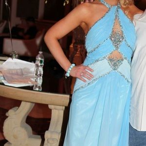 Blue ombré prom gown